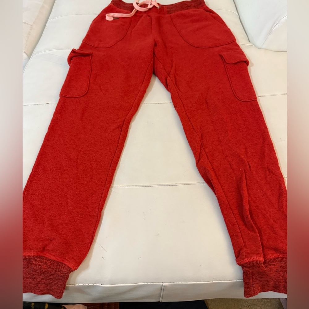 n:PHILANTHROPY red Sweatpants & sweatshirt & top 3 piece holiday coord Set small - Picture 14 of 14